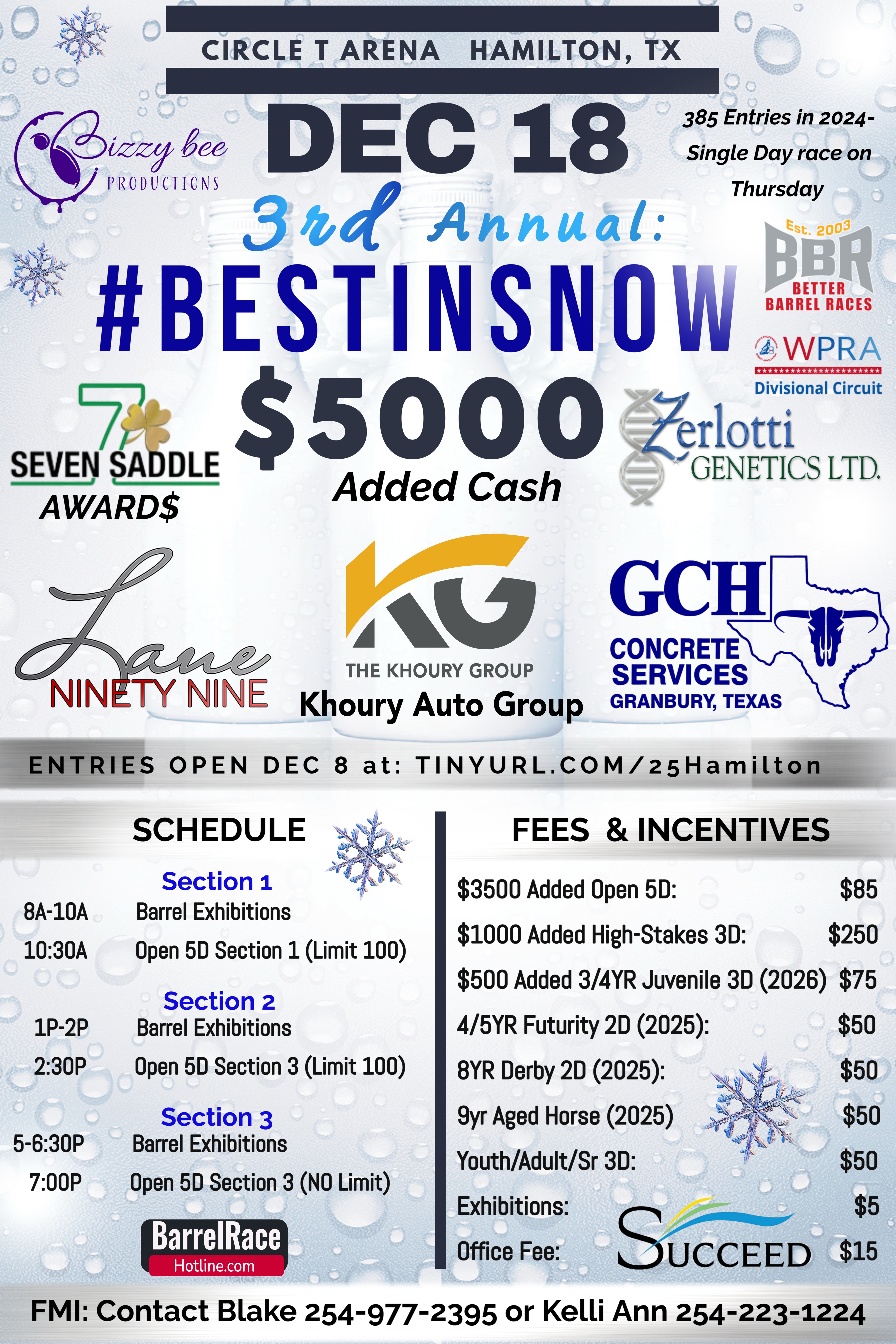 Flyer 1 for Save The Date 3rd Annual Best In Snow