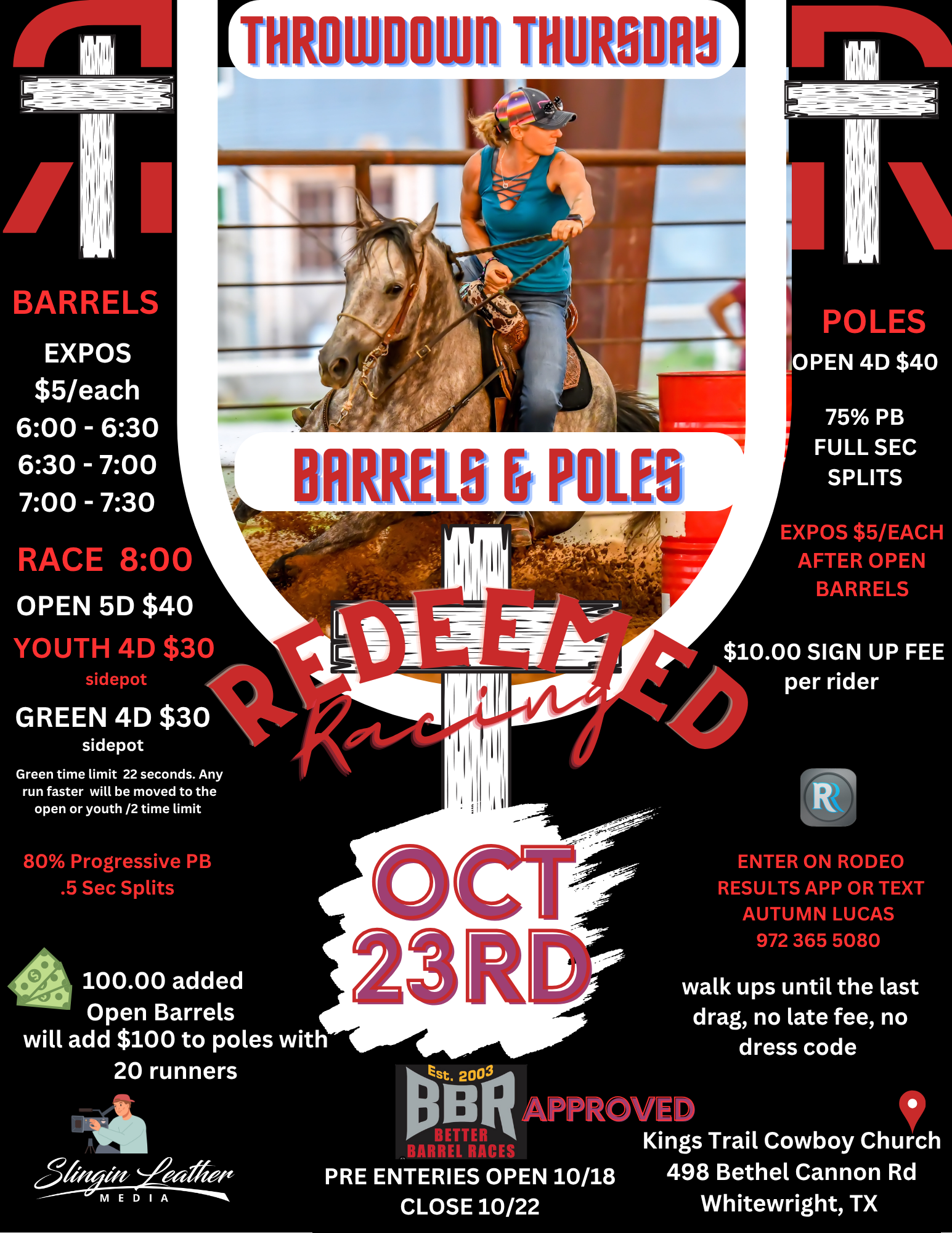 Flyer 1 for Throwdown Thursday Barrels & Poles