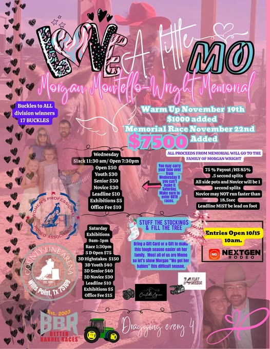 Flyer 1 for Love A Little Mo Morgan Montello-Wright Memorial