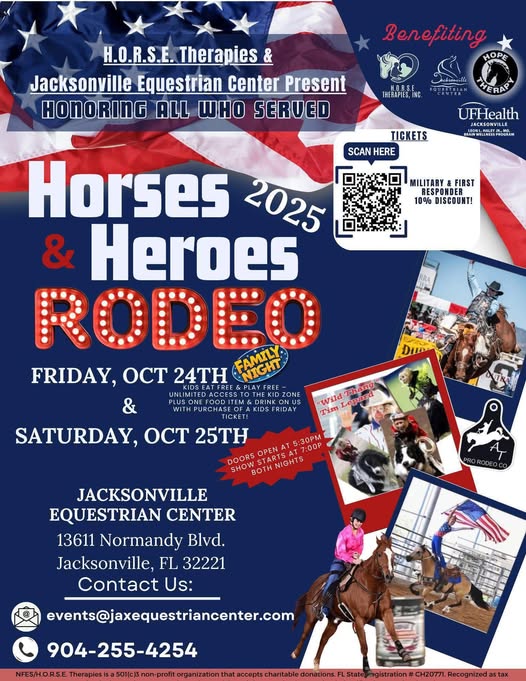 Flyer 1 for Horses Heroes Rodeo