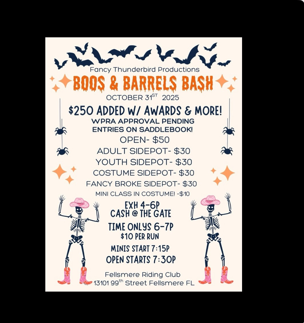 Flyer 1 for Boo's & Barrels Bash