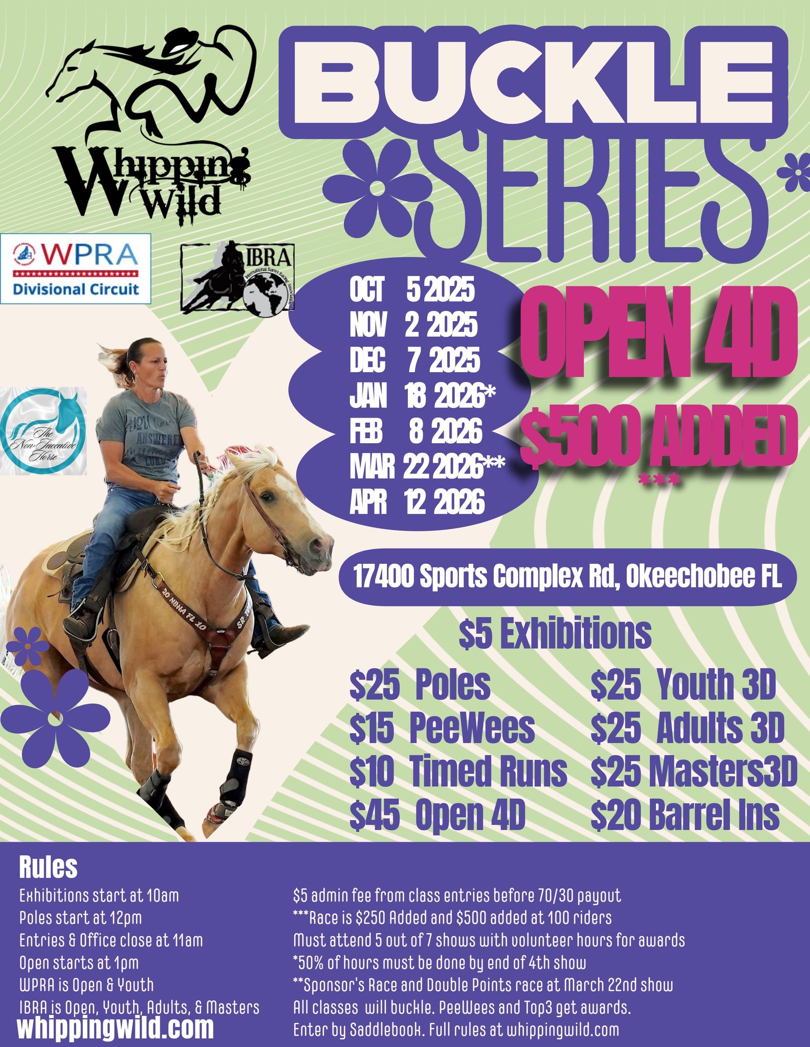 Flyer 1 for Whippin Wild Buckle Series- Brighton