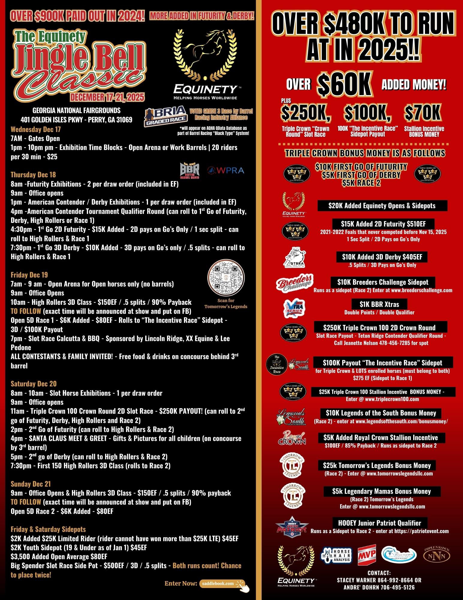 Flyer 1 for The Equinety Jingle Bell Classic GTBRA