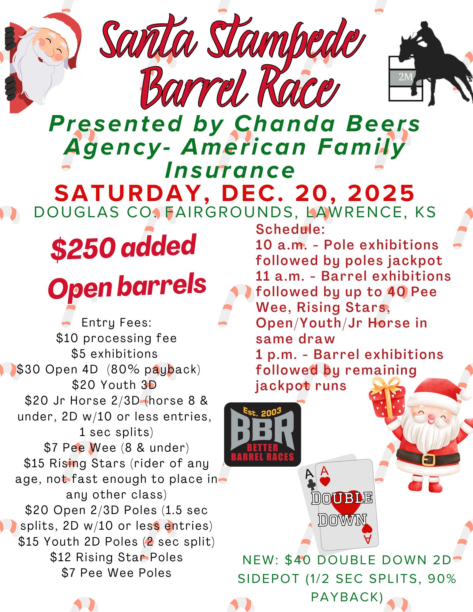 Flyer 1 for Santa Stampede Barrel Race