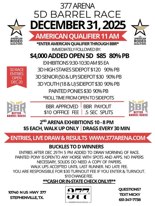 Flyer 1 for Open 5D and American Qualifier