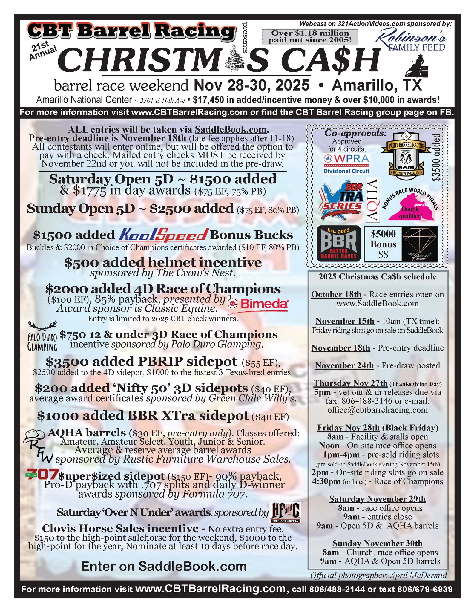Flyer 1 for 21st Annual Christmas Cash