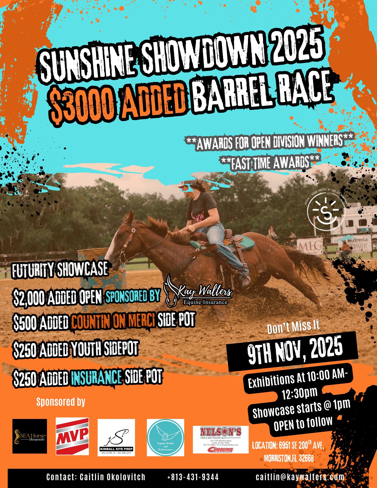 Flyer 1 for Sunshine Showdown (Double Header) Sponsored by Kay Walters Insuranace