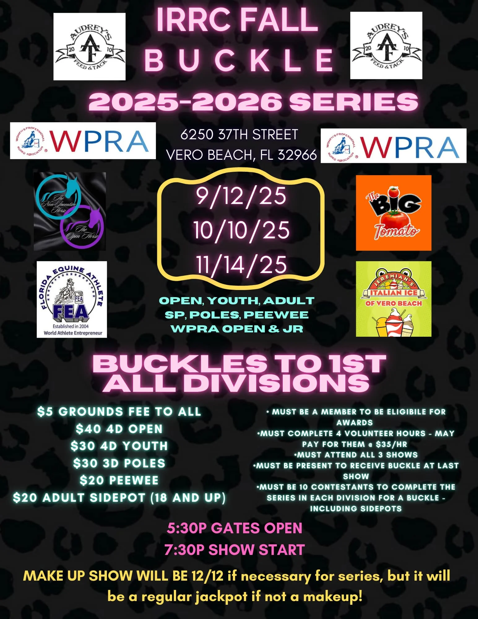 Flyer 1 for IRRC Buckle Series