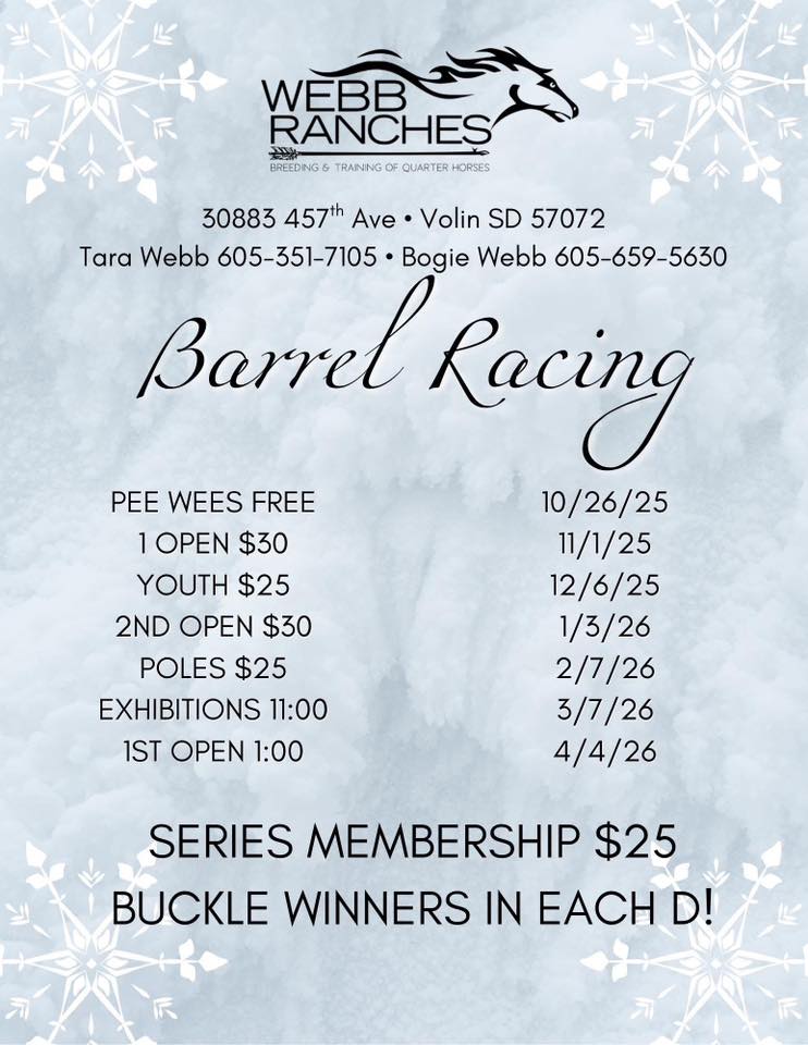 Webb Ranches Barrel Racing