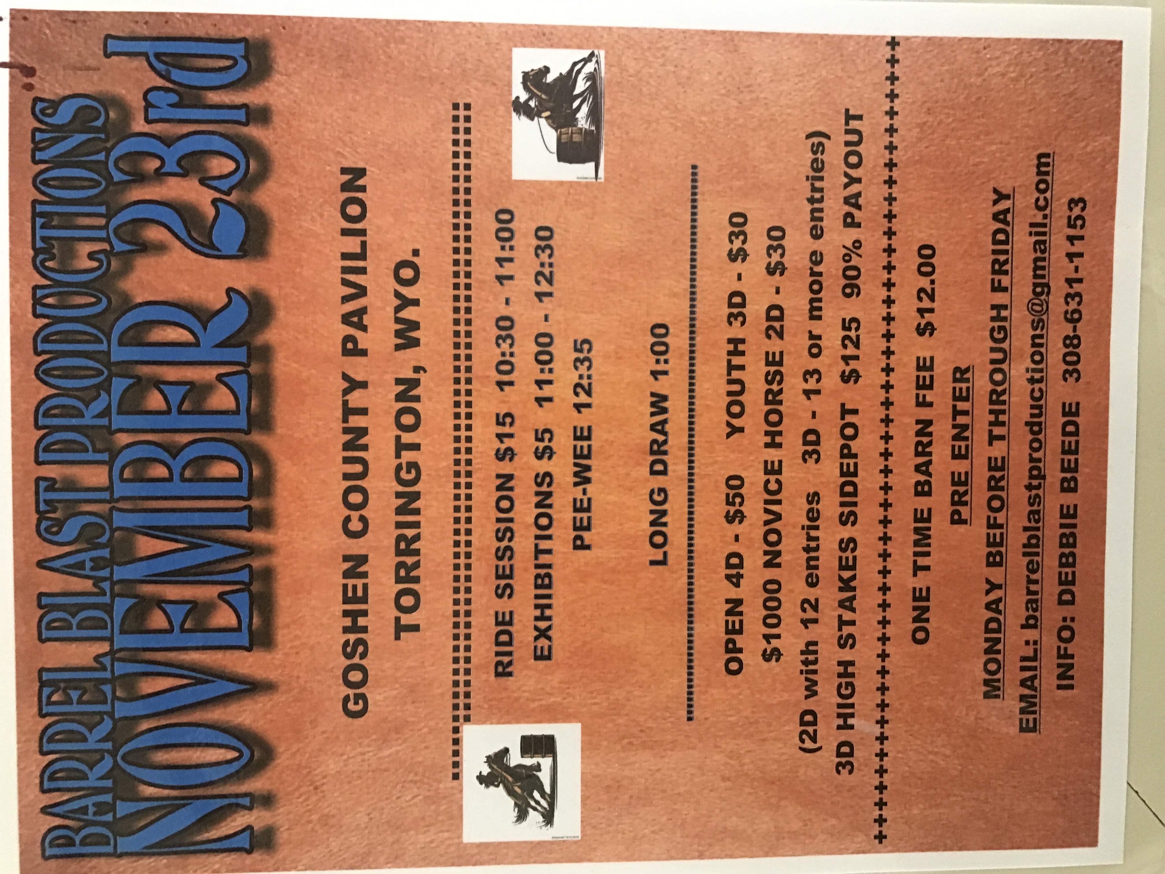 Flyer 1 for Barrel Blast Productions