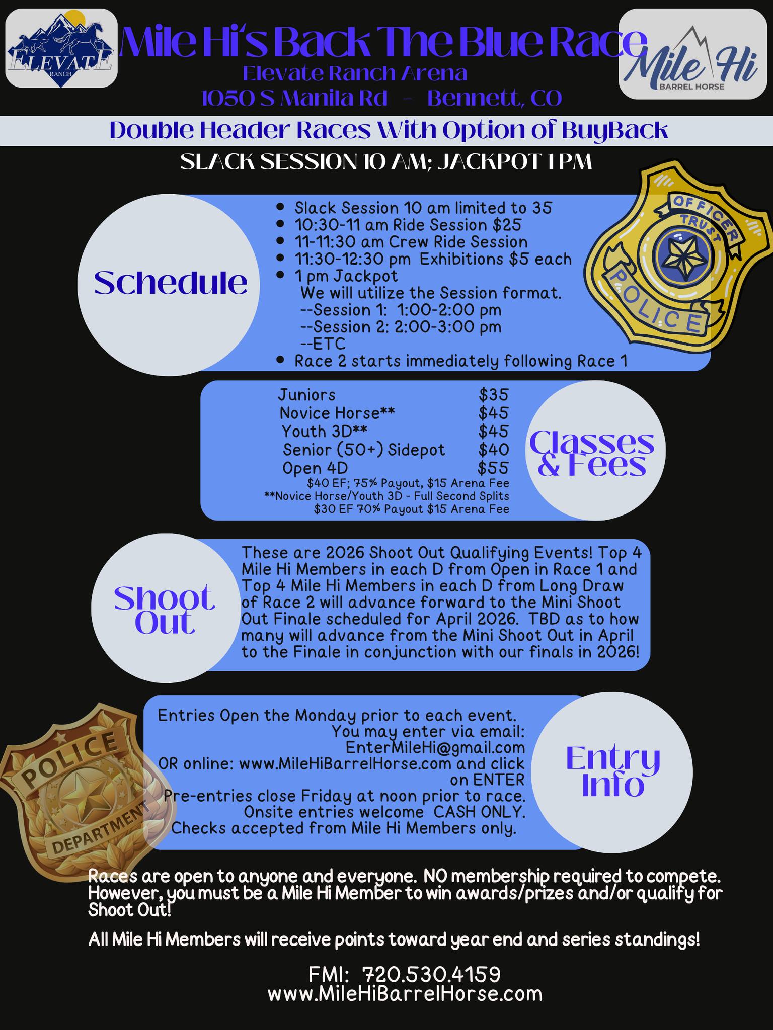 Mile Hi's Back the Blue Race