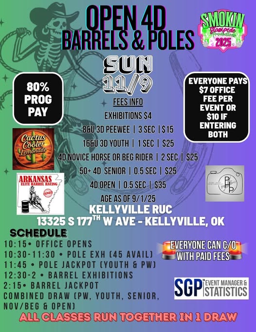 Flyer 1 for 6 Week Barrel & Pole Series