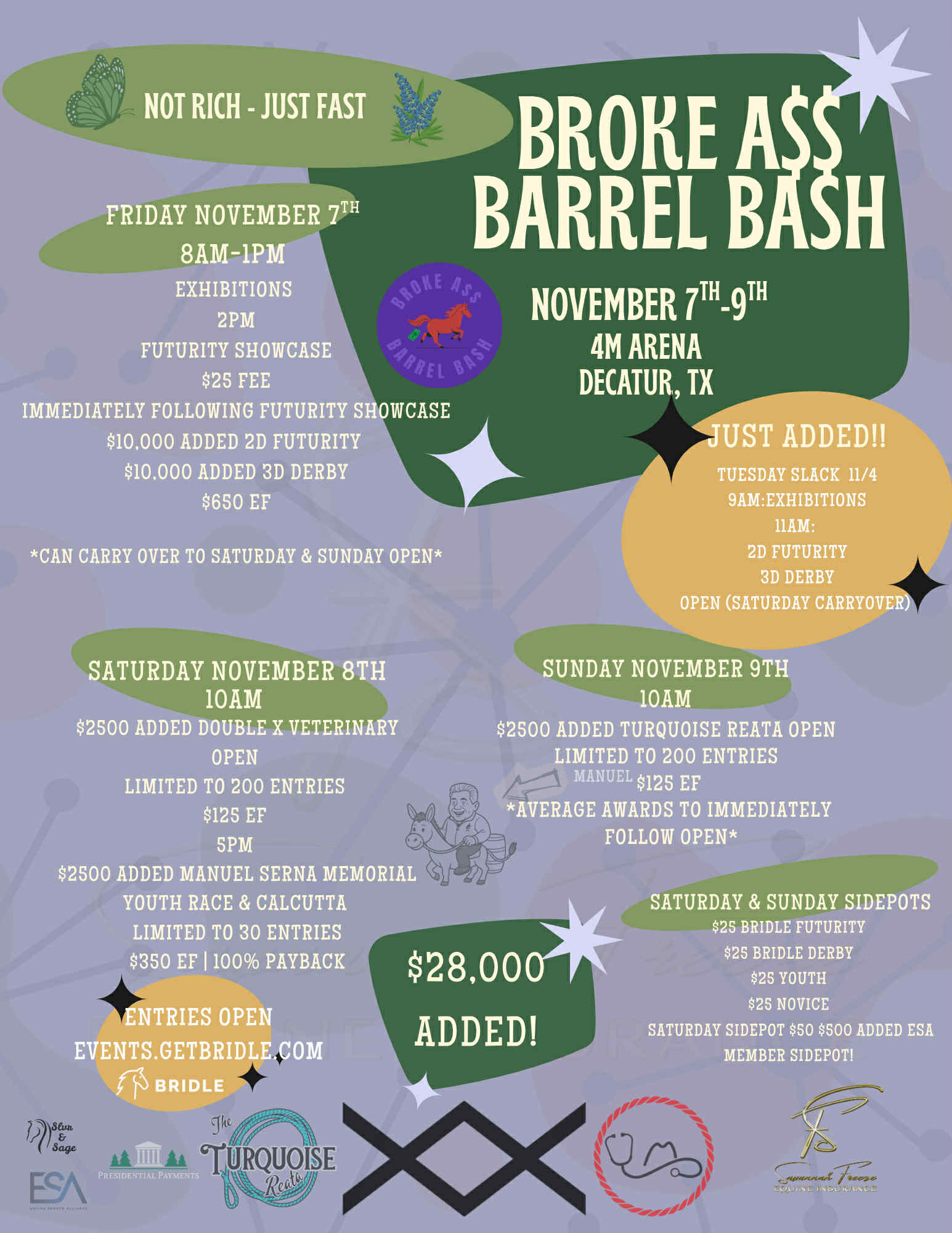 Flyer 1 for Broke A$$ Barrel Bash