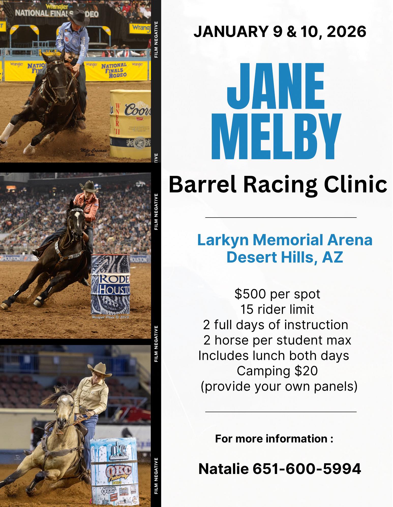 Jane Melby Barrel Racing Clinic