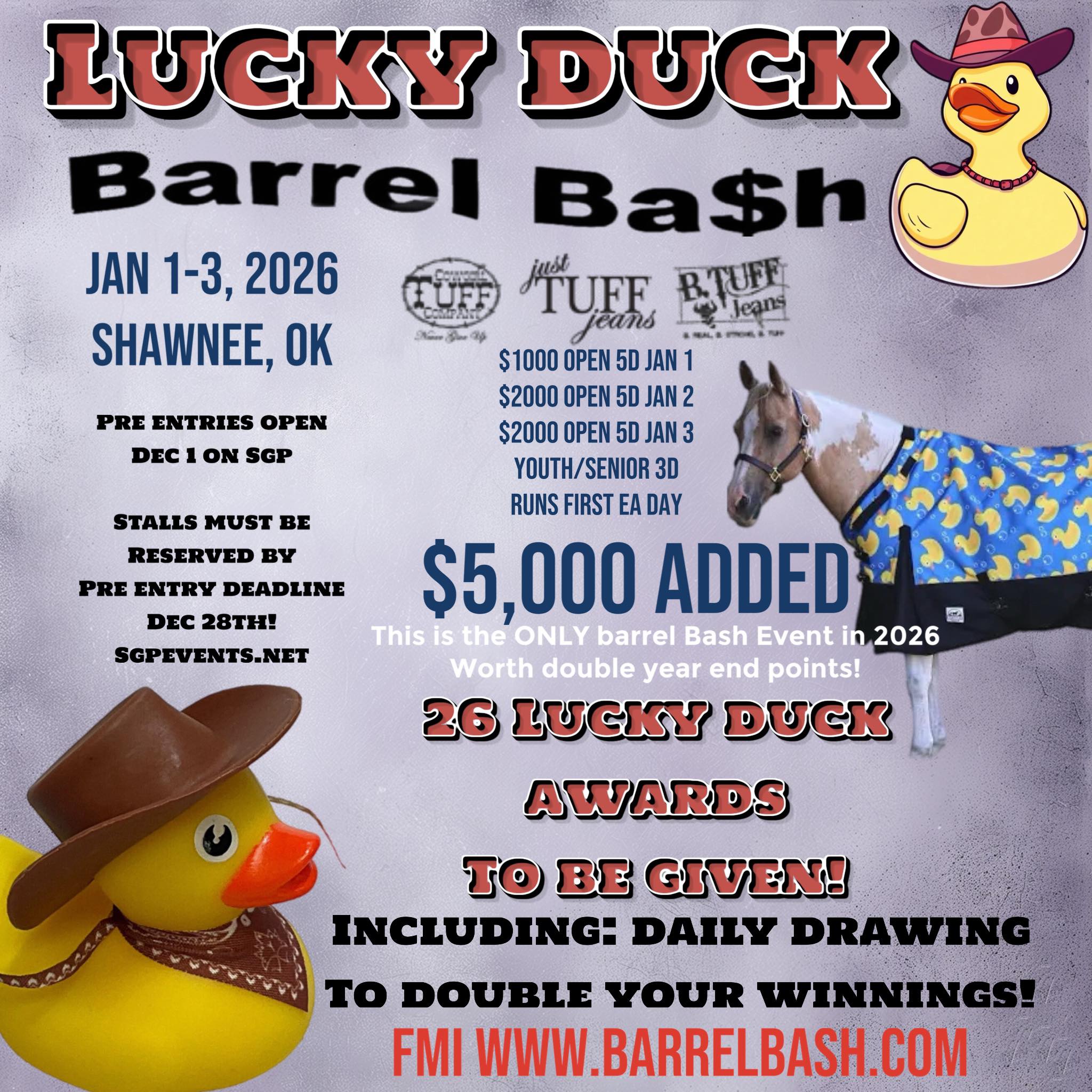 Flyer 1 for Lucky Duck Barrel Bash