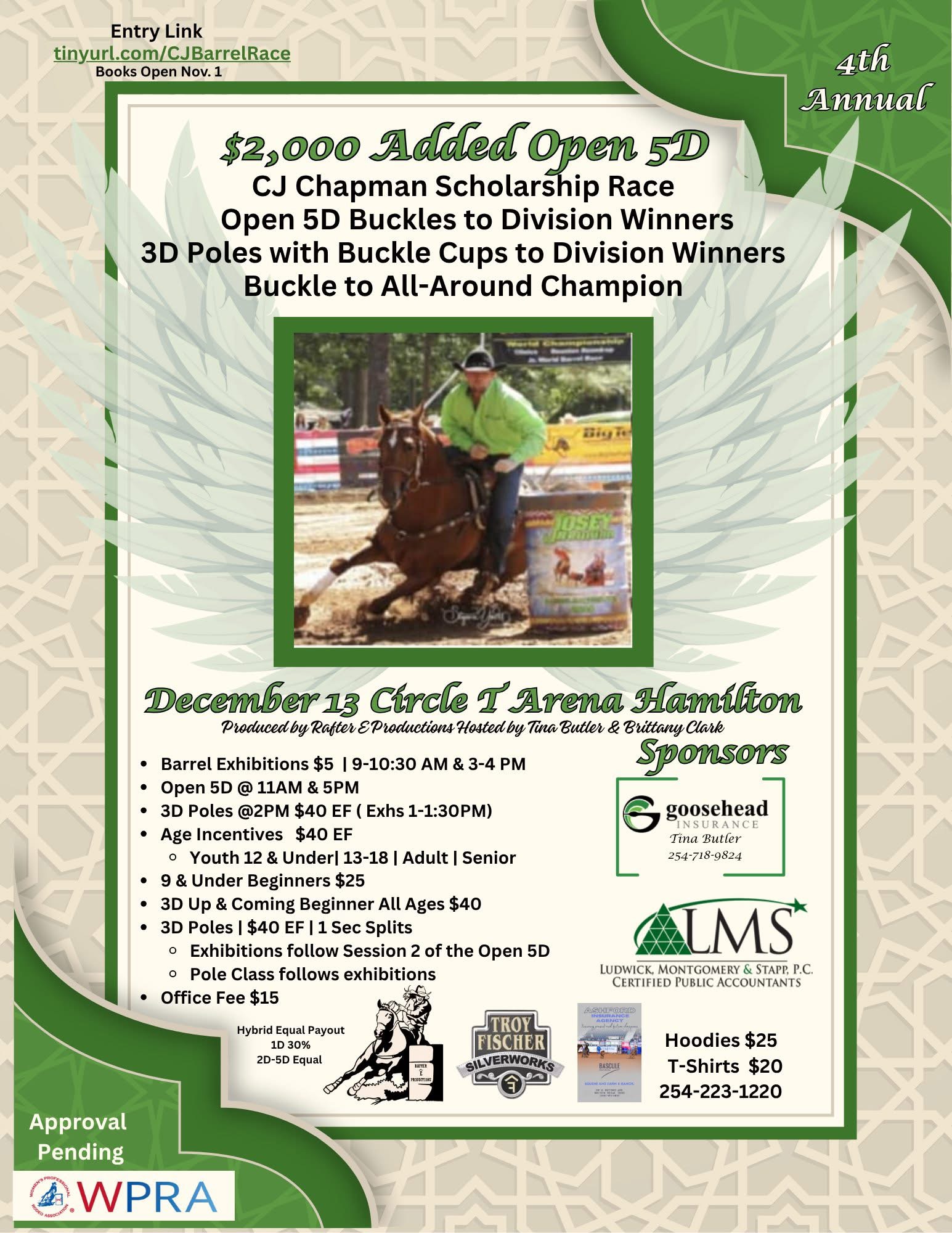Flyer 1 for CJ Chapman Scholarship Race