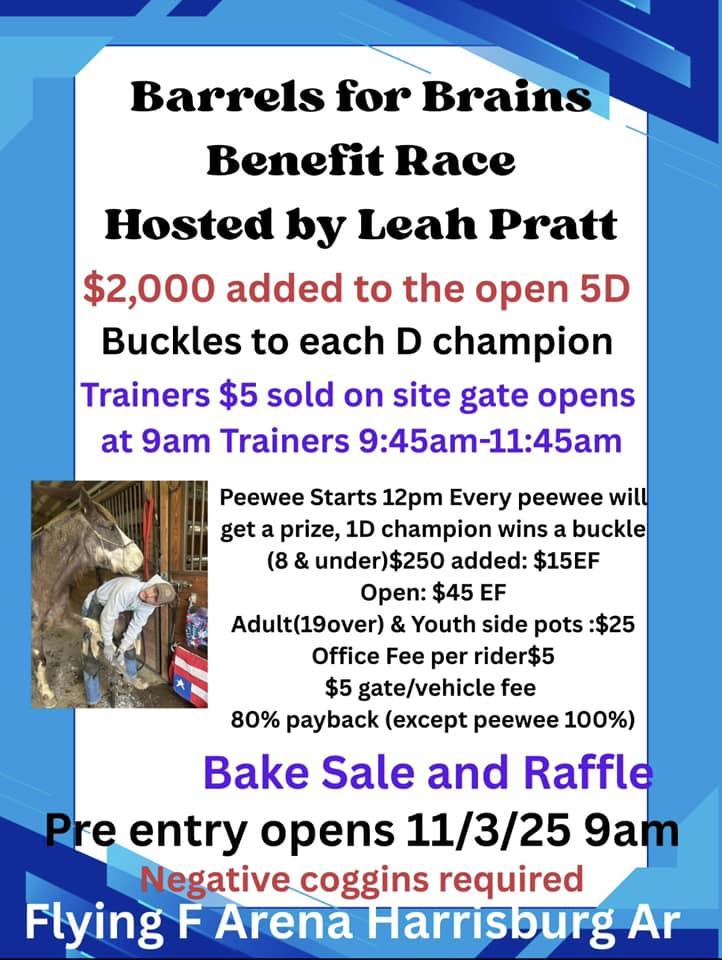 Flyer 1 for Barrels For Brains Benefit Race
