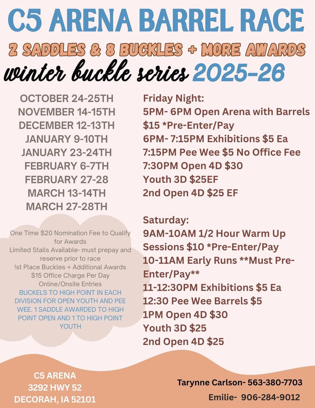 Flyer 1 for C5 Arena Winter Buckle Series