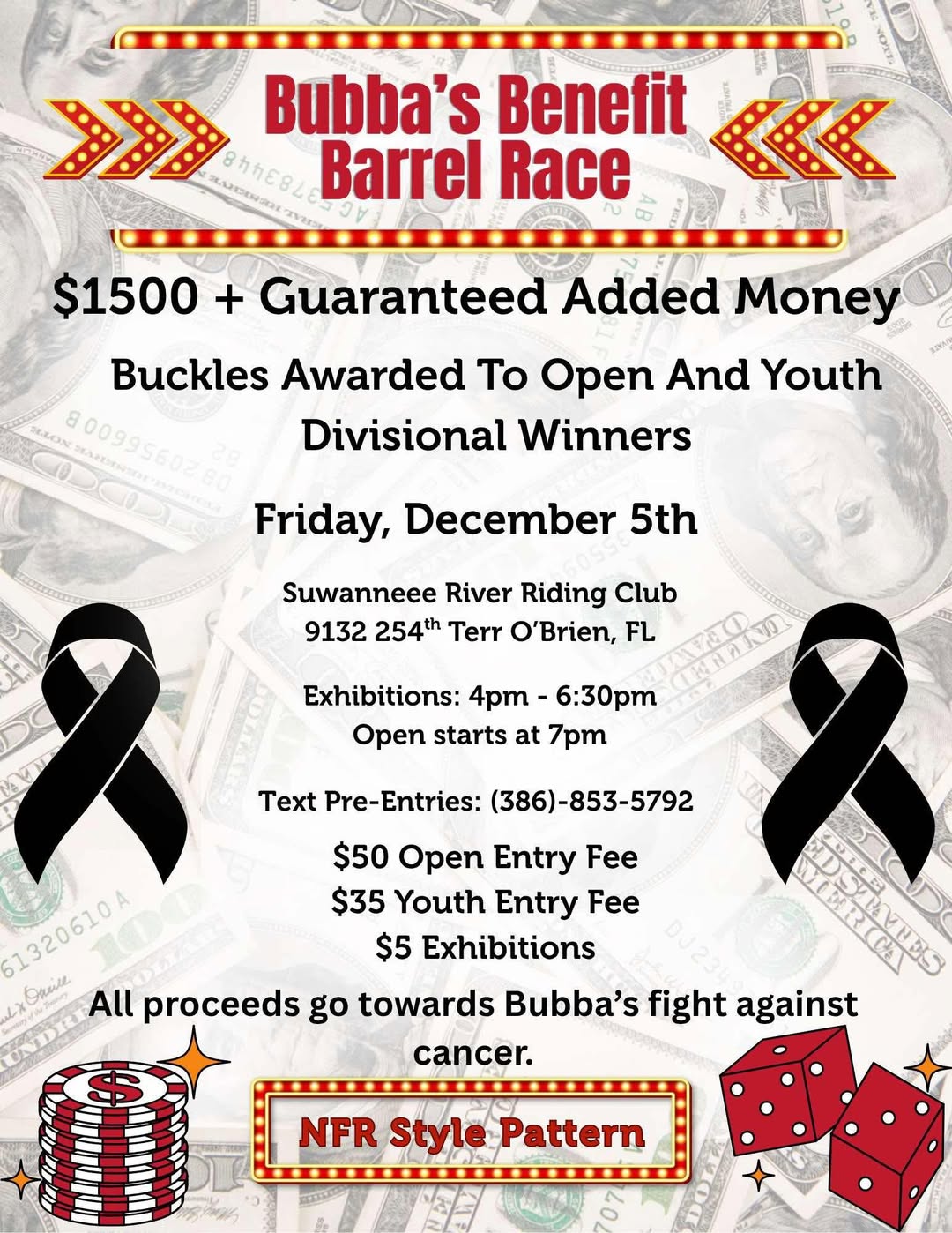 Flyer 1 for Bubba's Benefit Barrel Race
