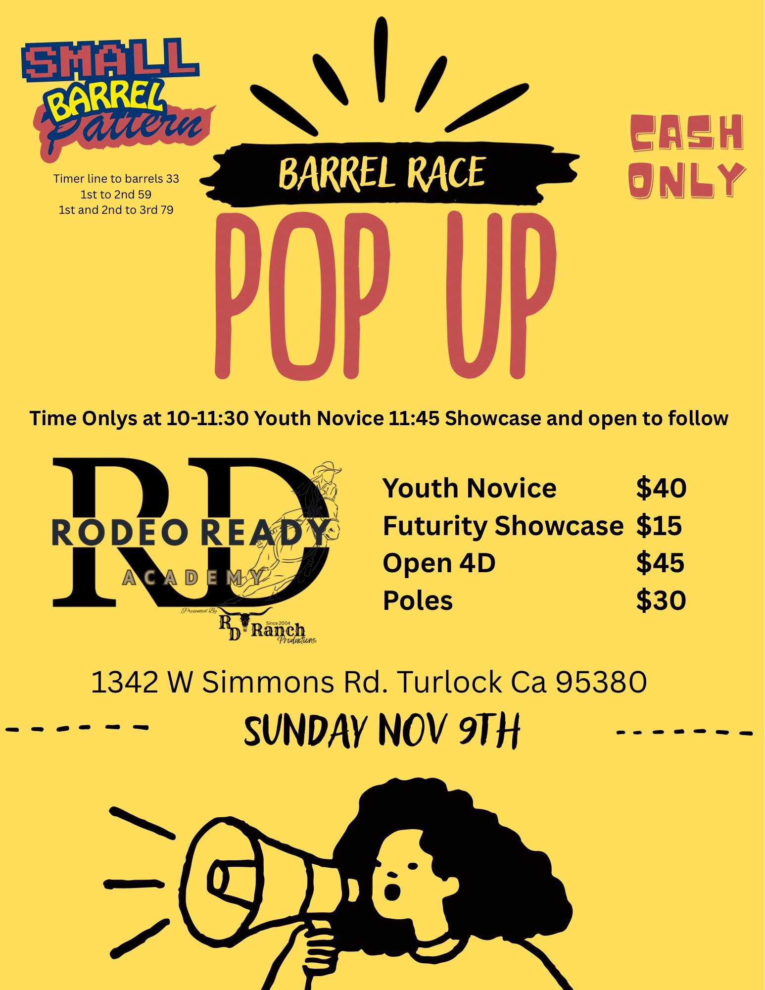 Flyer 1 for Pop Up Barrel Race