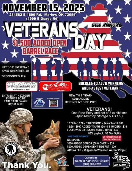 Flyer 1 for Veteran's Day