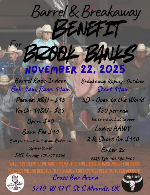 Flyer 1 for Barrel & Breakaway Benefit for Brook Banks