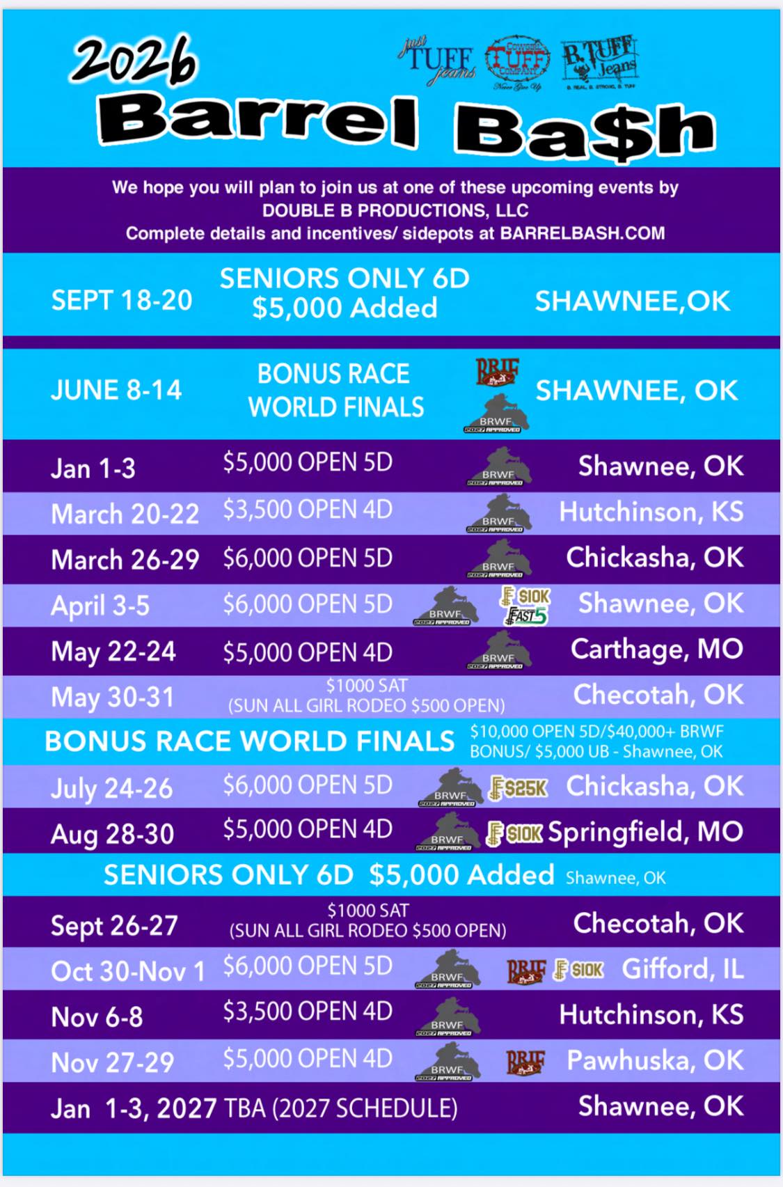 Flyer 1 for 2026 Barrel Bash