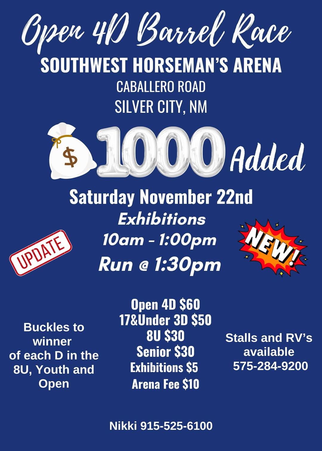 Flyer 1 for Open 4D Barrel Race