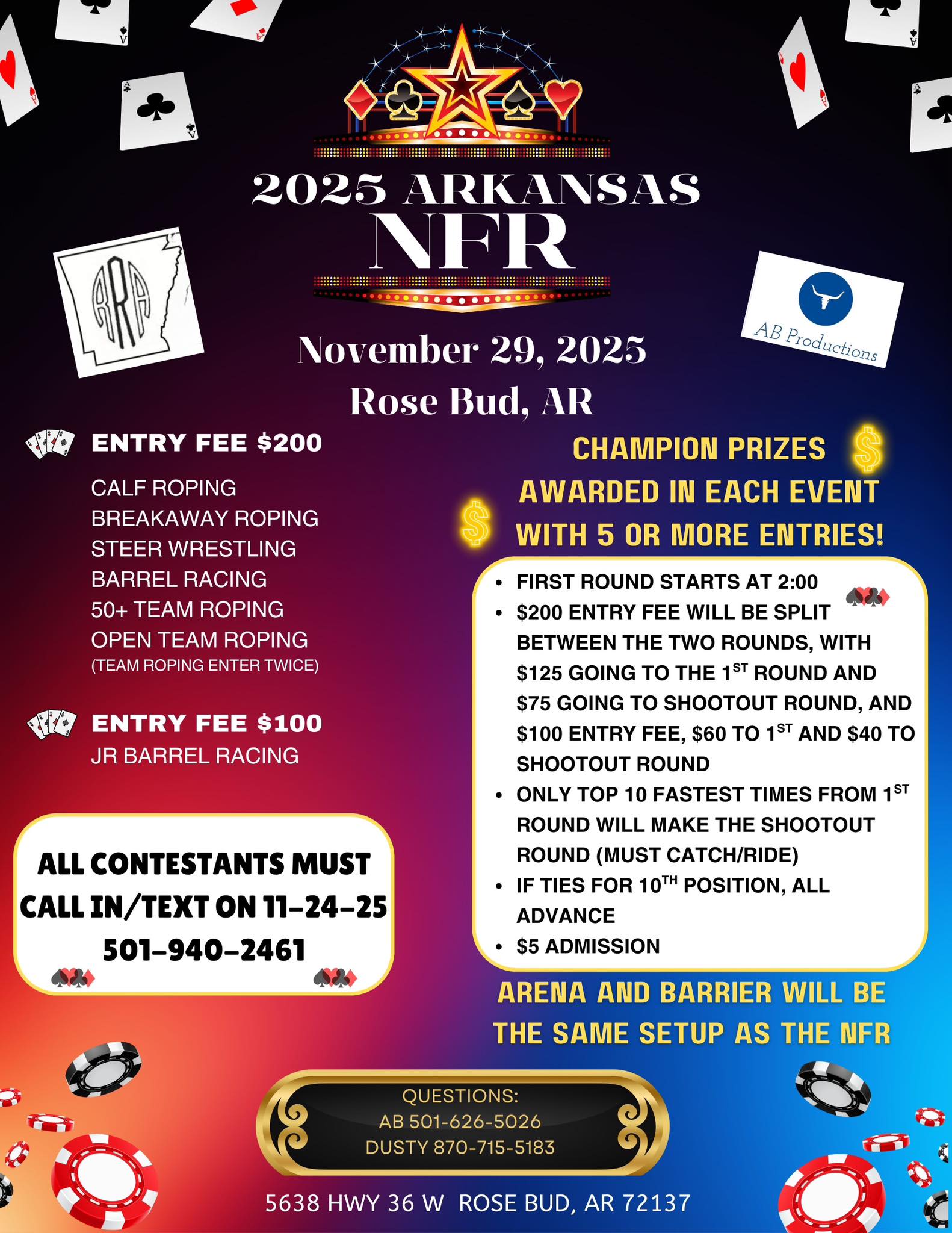 Flyer 1 for 2025 Arkansas NFR
