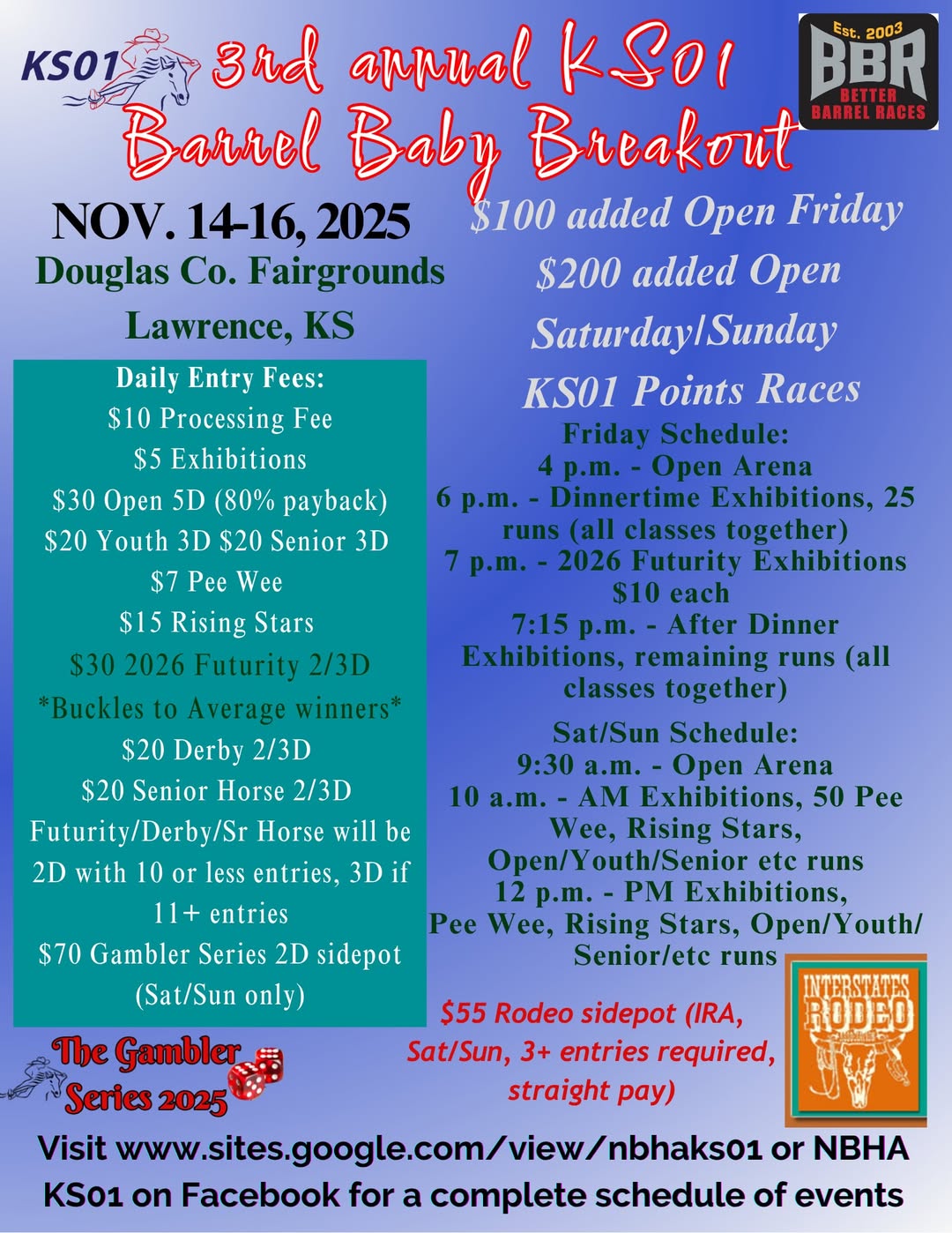 3rd Annual KS01 Barrel Baby Breakout