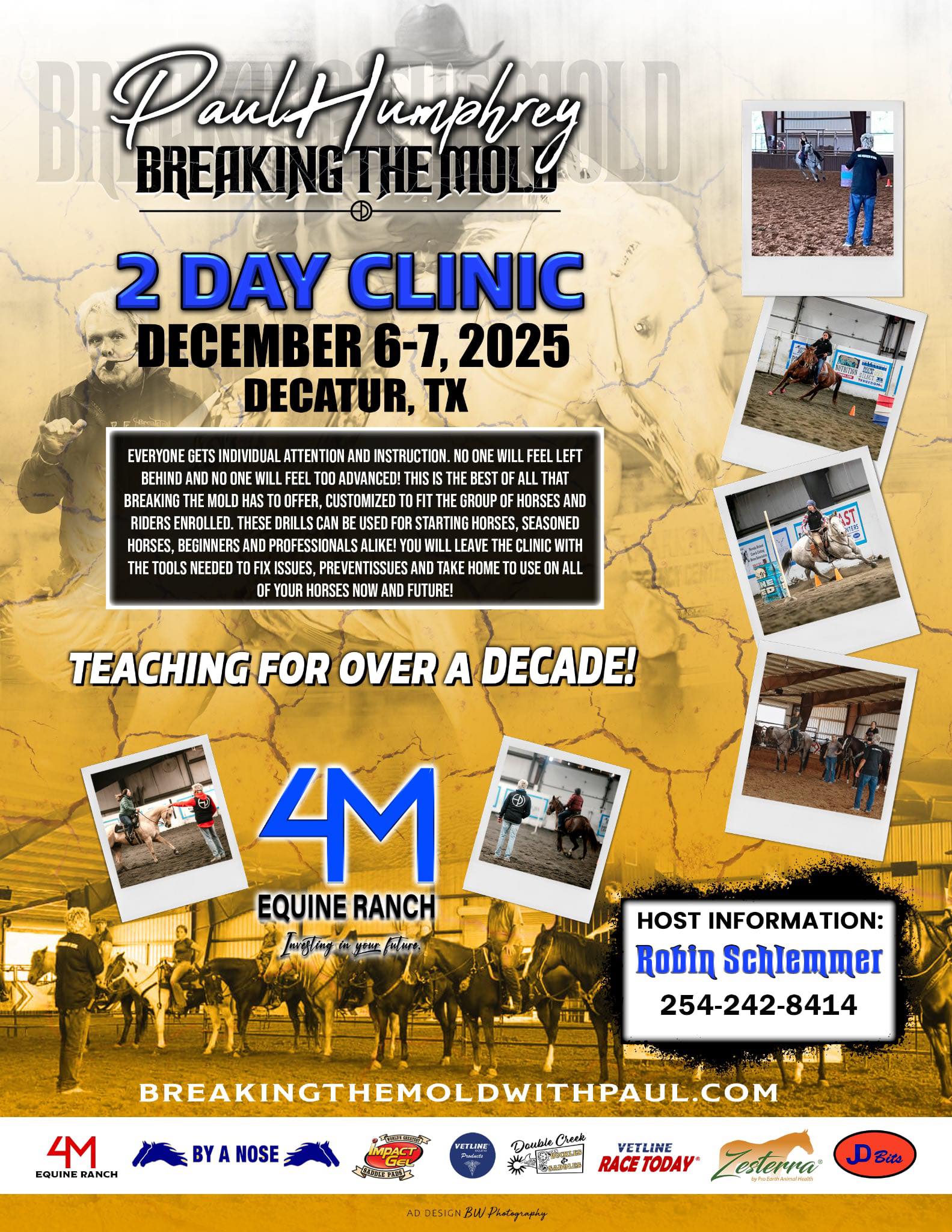 Flyer 1 for Paul Humphrey Breaking the Mold 2 Day Clinic