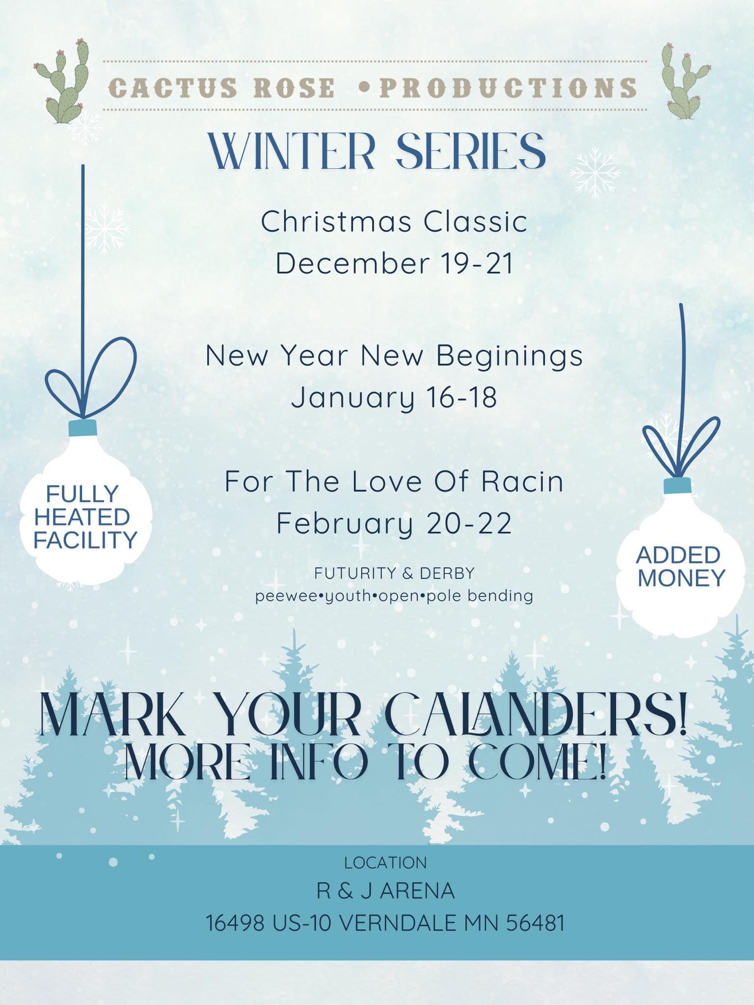 Flyer 1 for Cactus Rose 2026 Winter Series