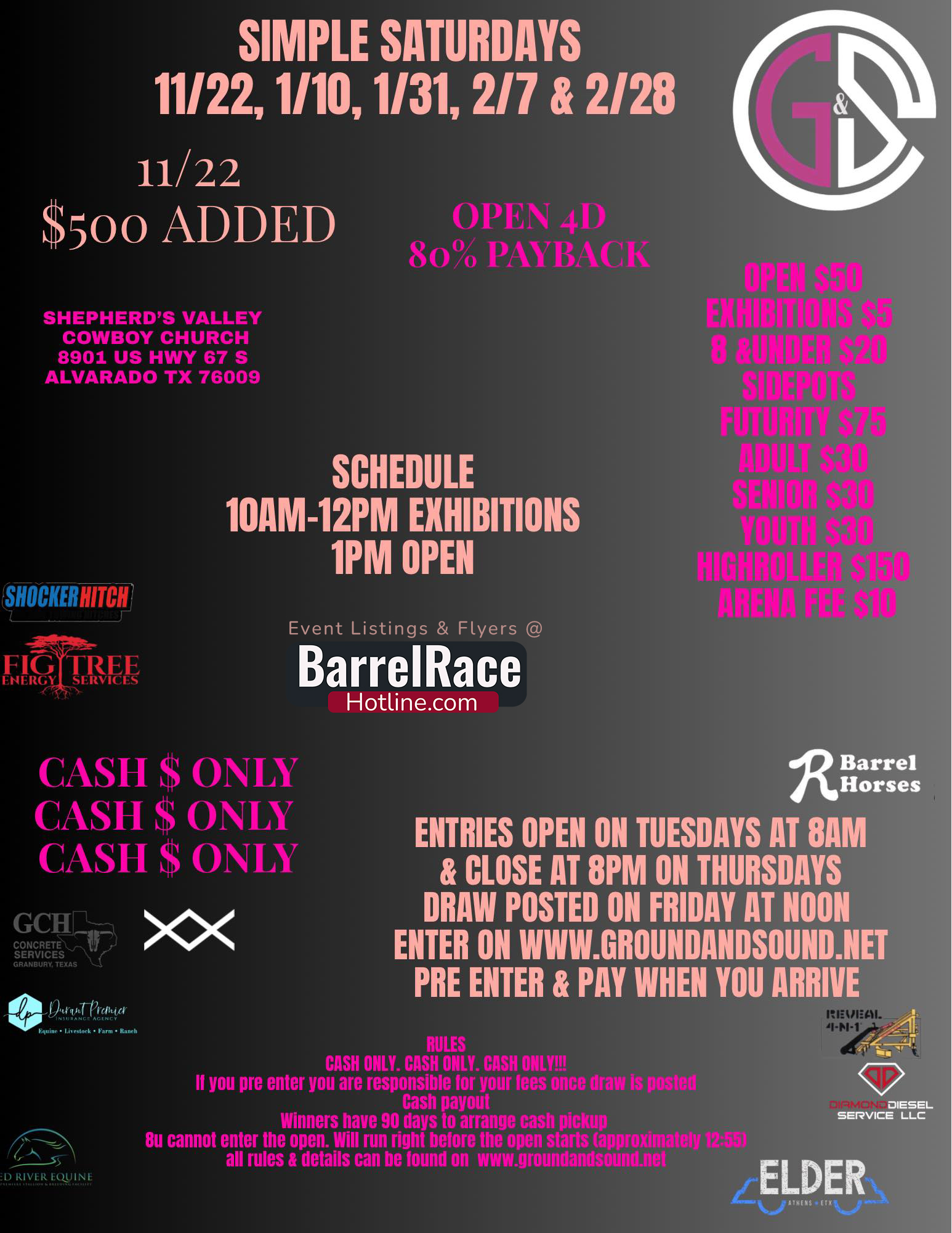 Flyer 1 for Sound & Ground Simple Saturdays