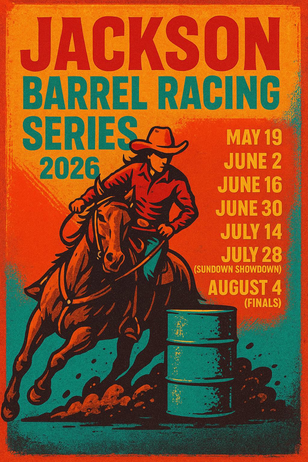 Flyer 1 for Jackson Barrel Racing Series 2026
