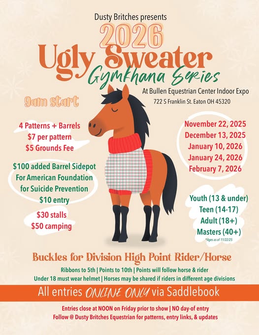 Flyer 1 for 2026 Ugly Sweater Gymkhana Series