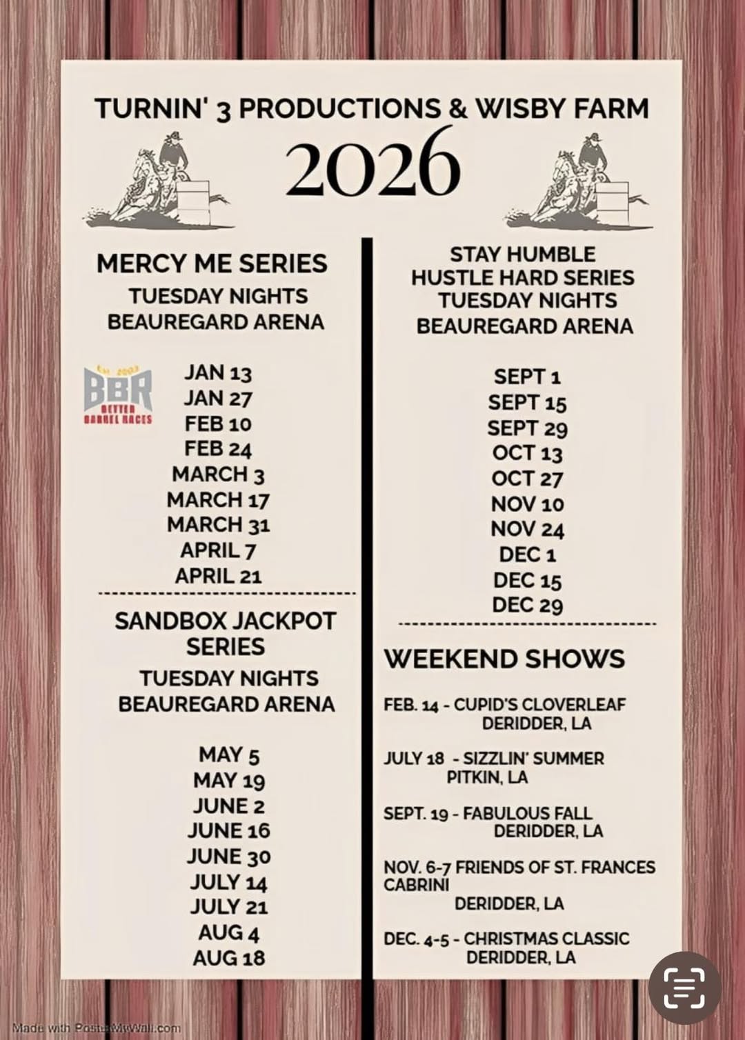 Flyer 1 for Sandbox Jackpot Series - Tuesday Nights