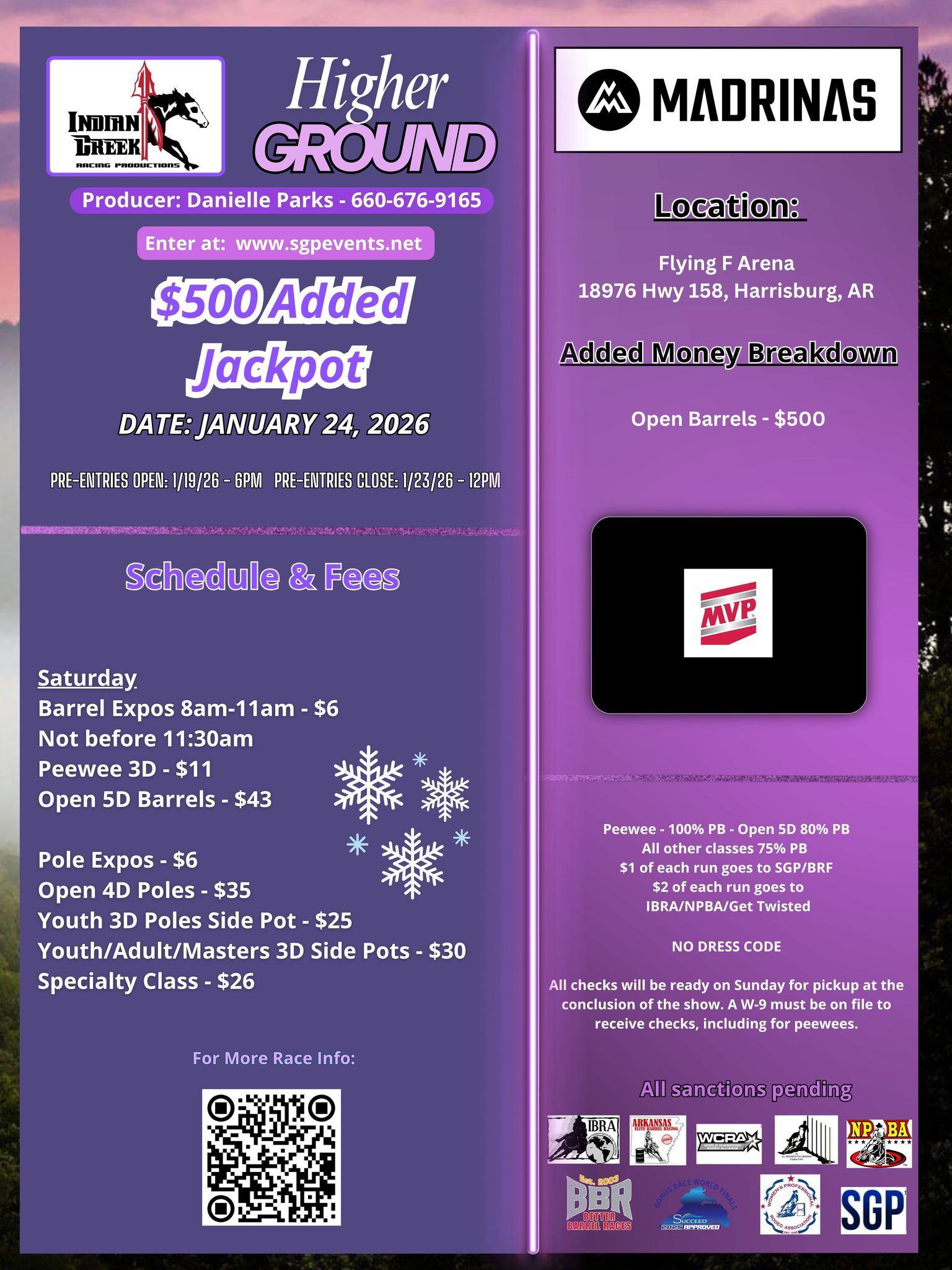 Flyer 1 for ICRP Higher Ground Winter Jackpot
