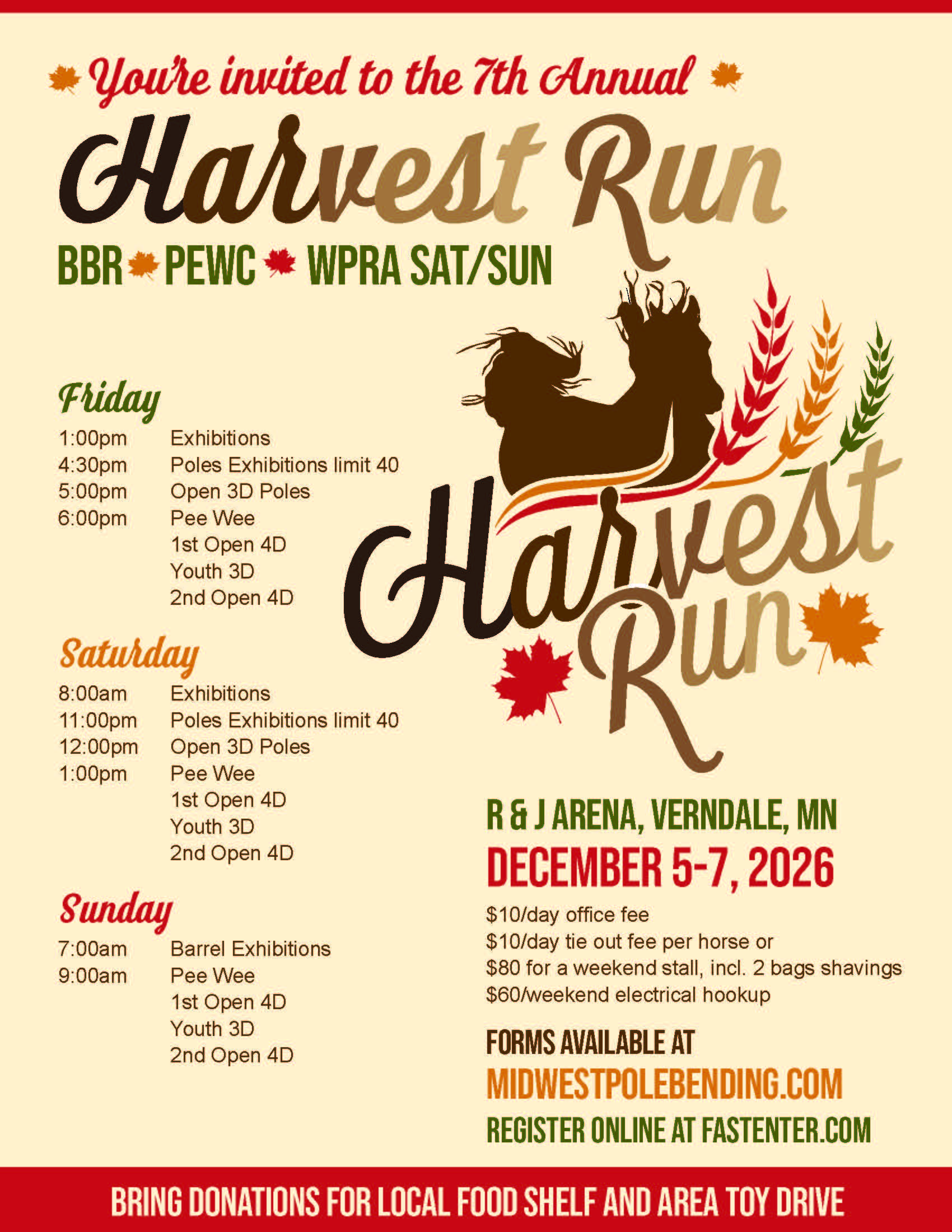Flyer 1 for Harvest Run