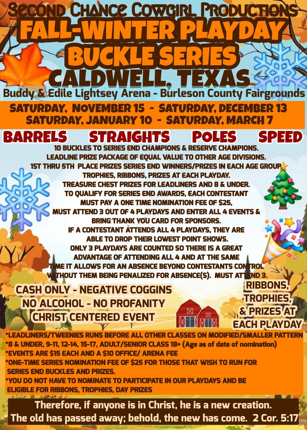 Flyer 1 for SCCP Fall Winter Playday Series