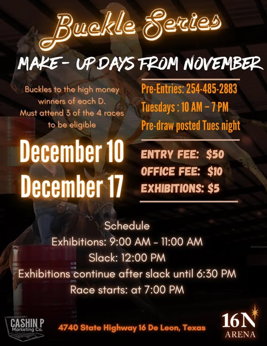 16 N Buckle Series Make Up Dates