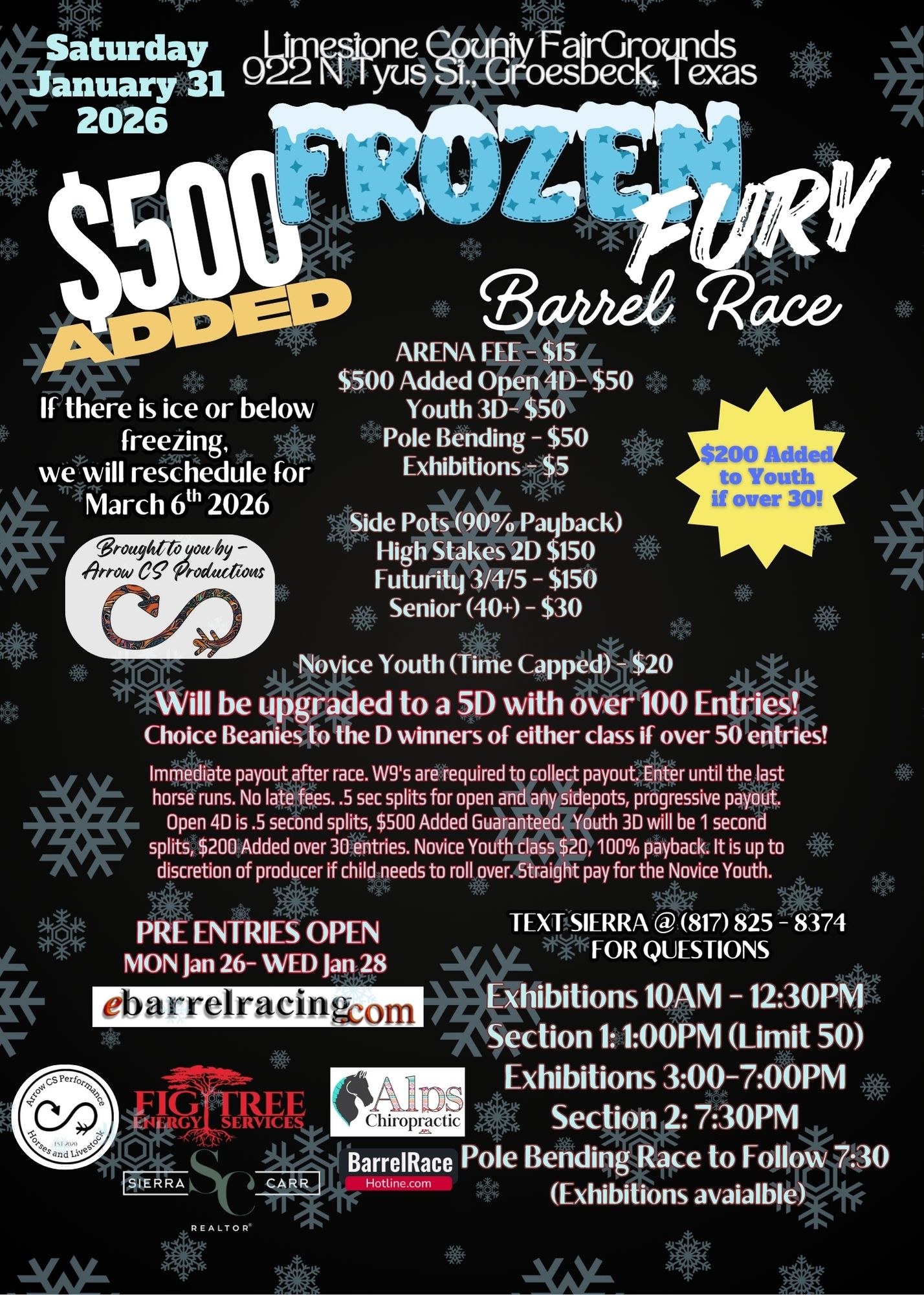 Frozen Fury Barrel Race