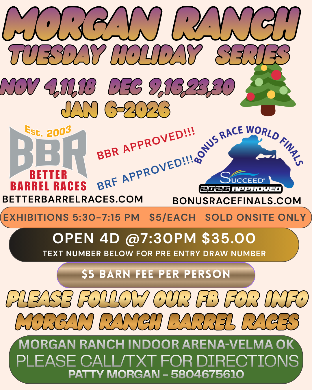 Flyer 1 for MORGAN RANCH HOLIDAY SERIES
