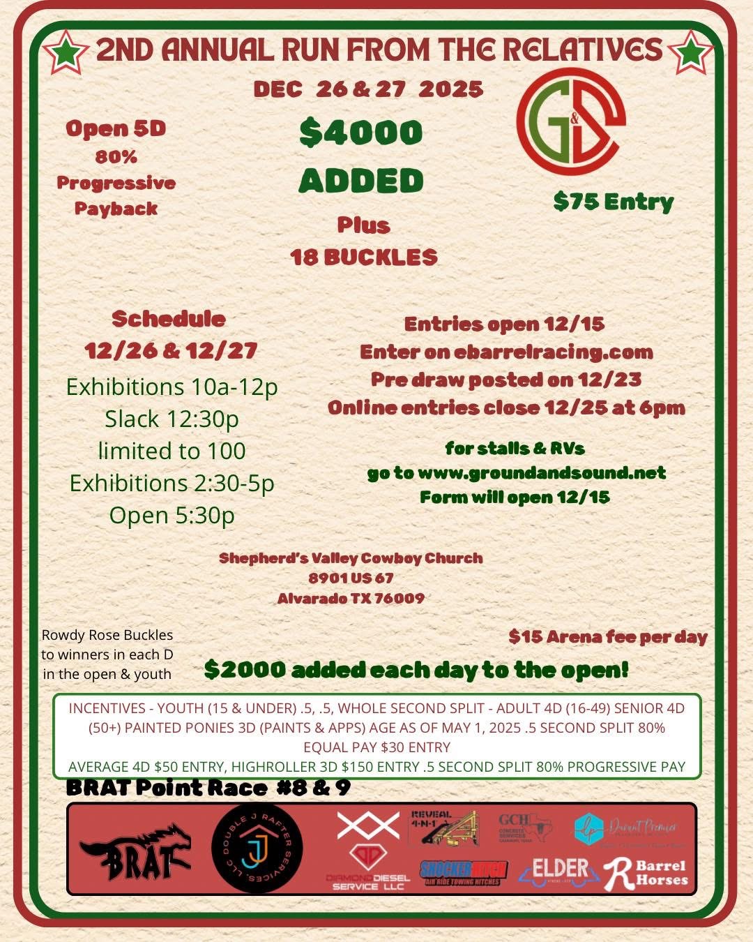 Flyer 1 for Ground and Sound Run From The Relatives Race