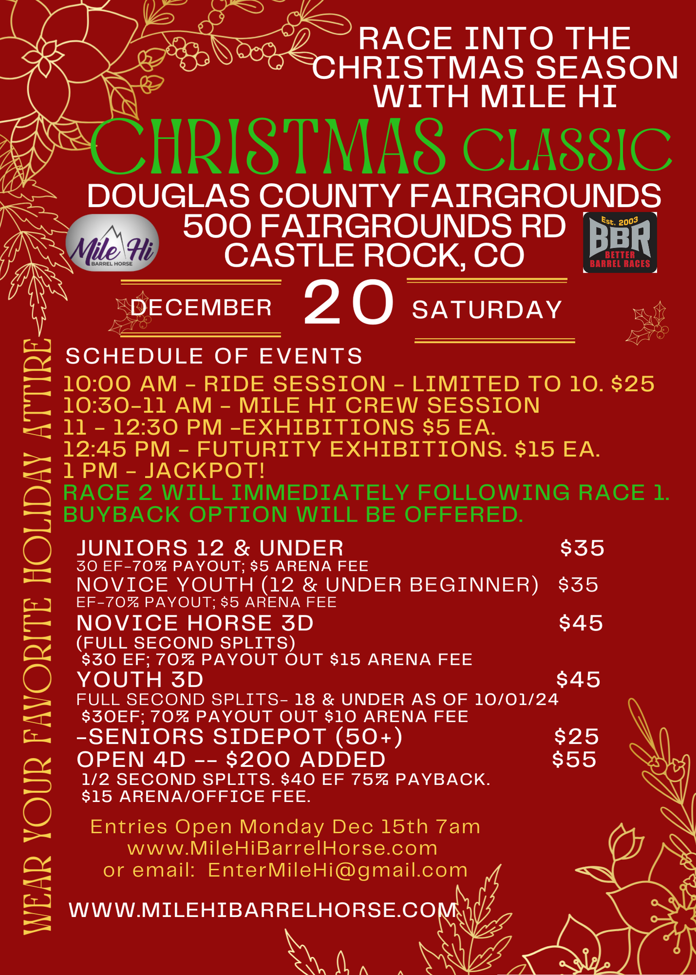 Race Into Christmas With Mile Hi