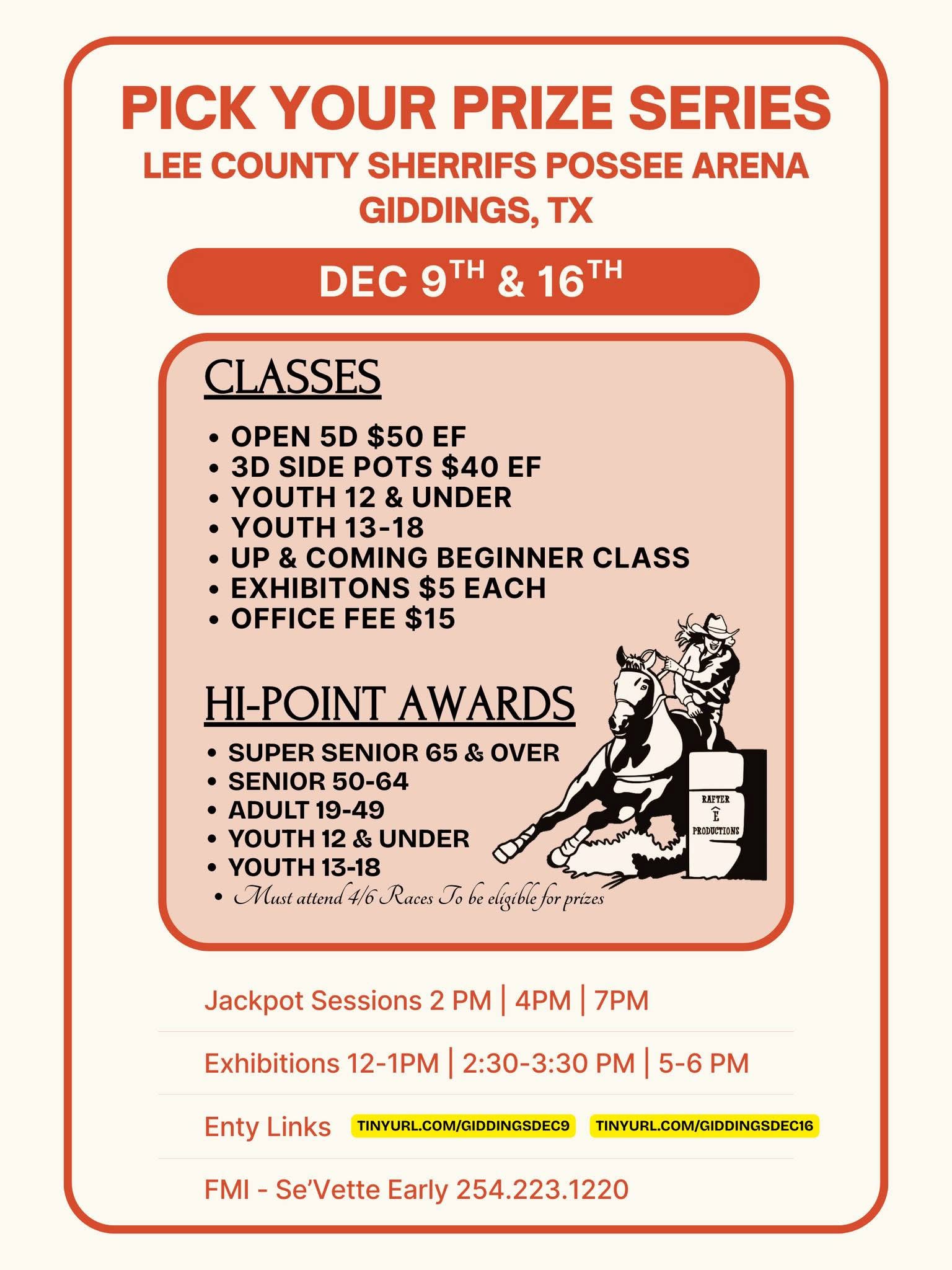 Flyer 1 for Pick Your Prize Series