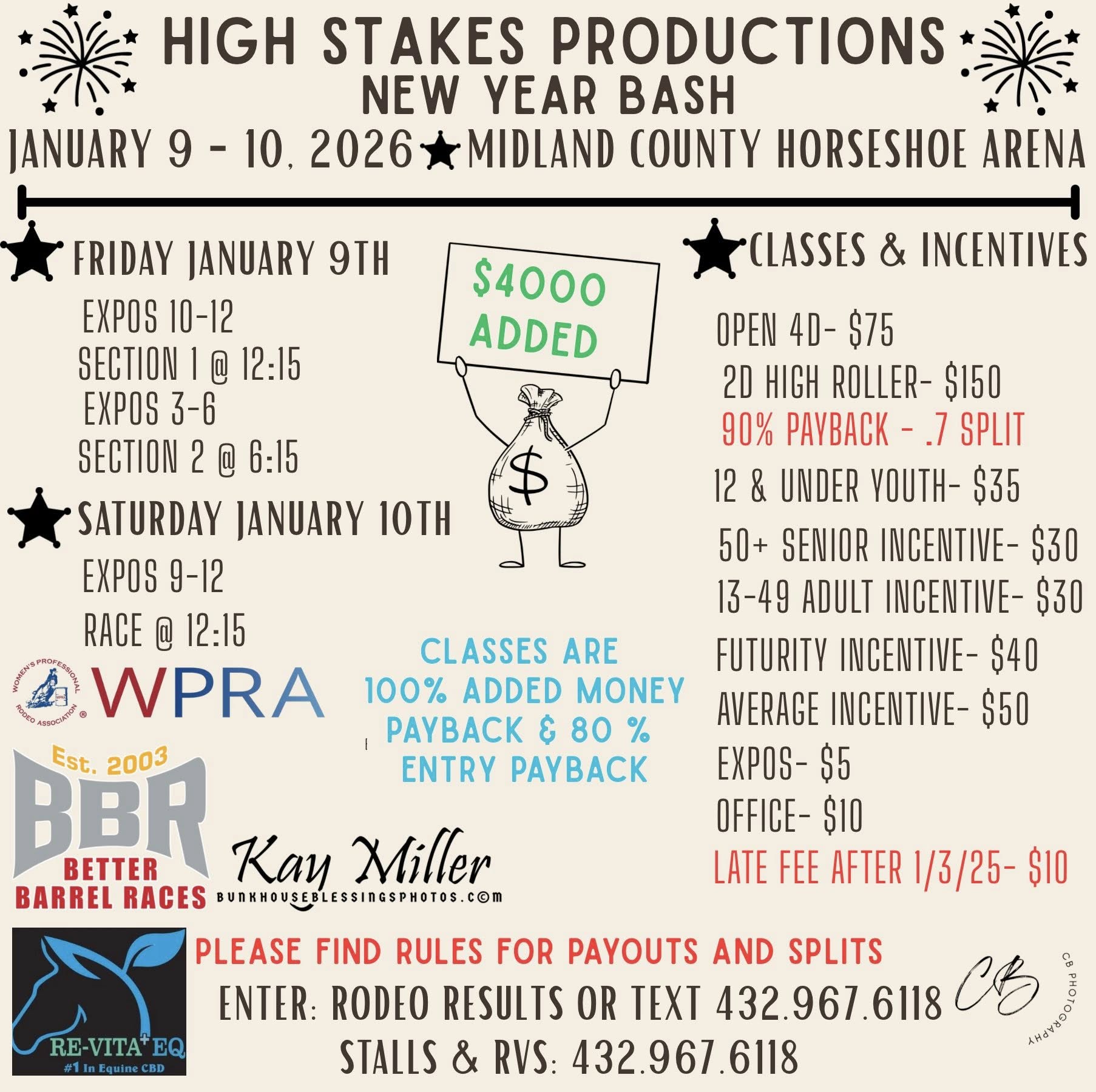 Flyer 1 for High Stakes Productions New Year Bash