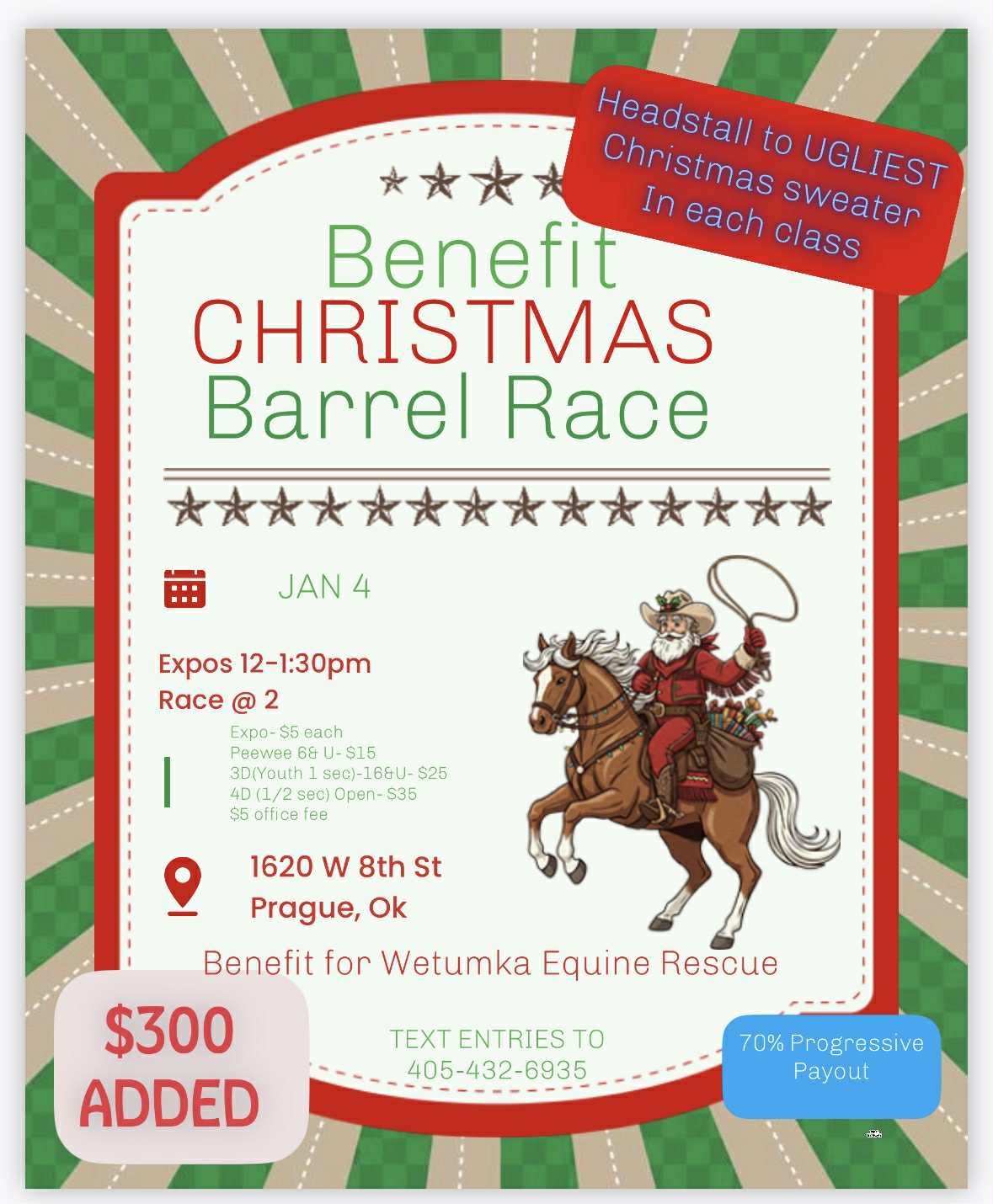 Flyer 1 for Benefit Christmas Barrel Race