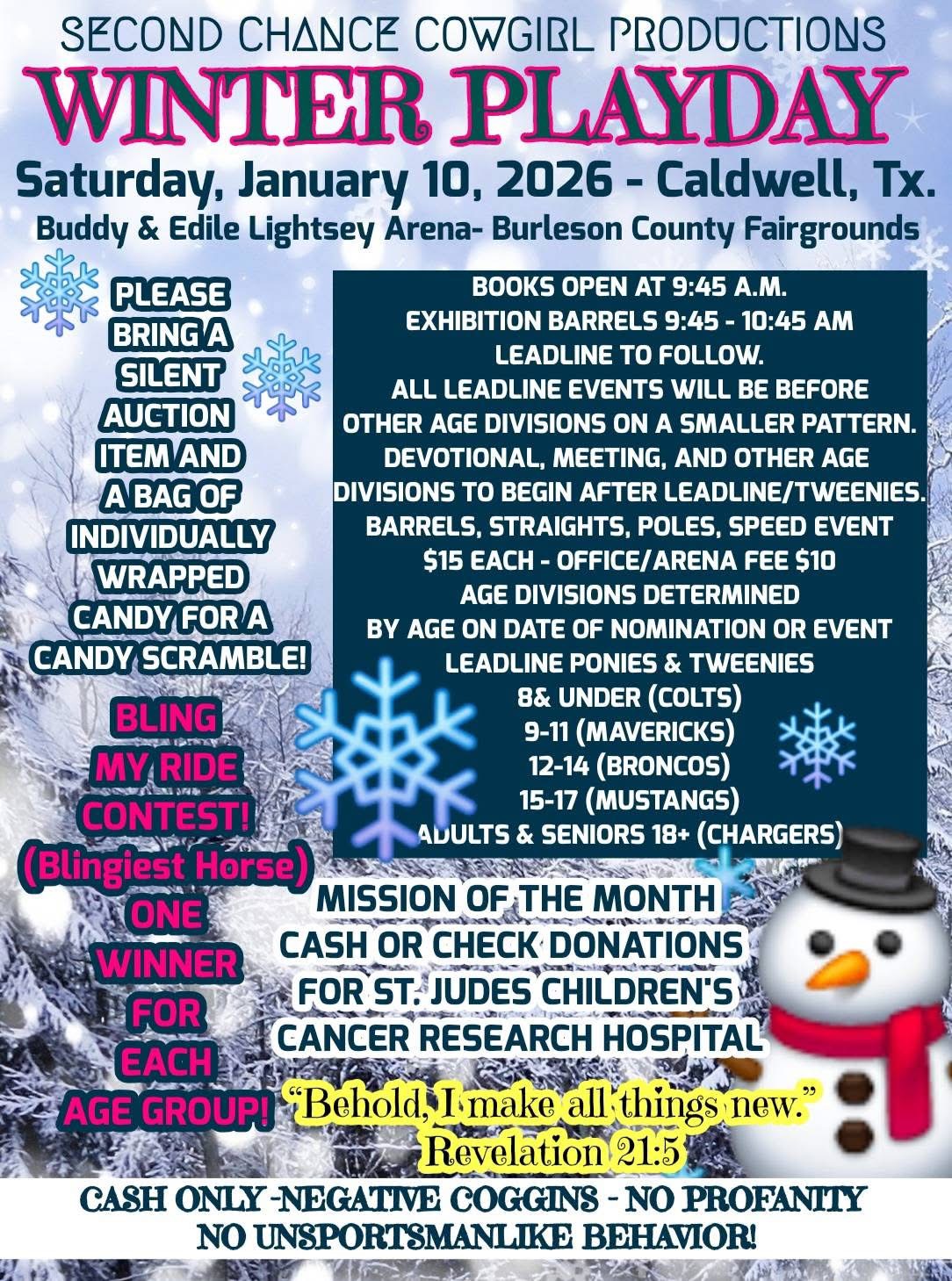 Flyer 1 for SCCP Fall Winter Playday Series