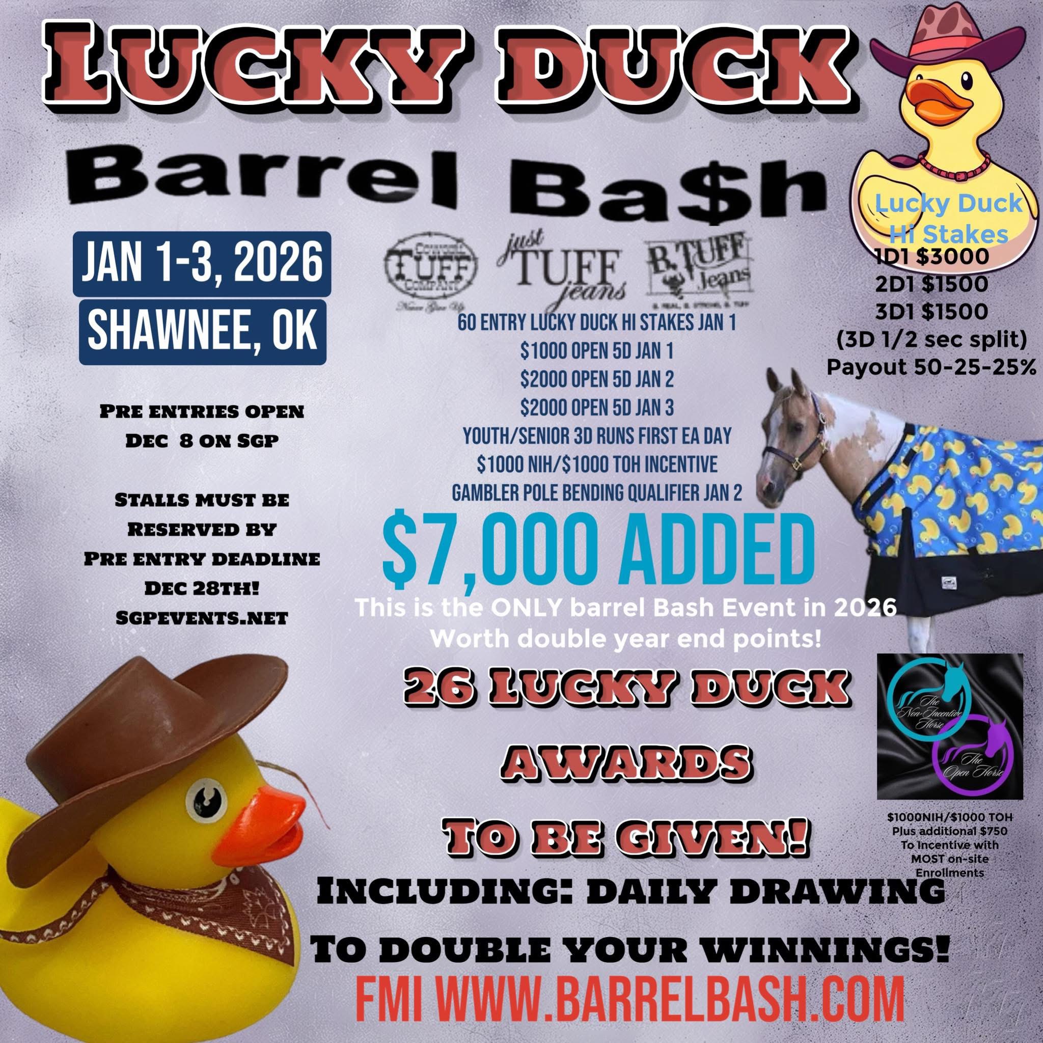 Flyer 1 for Lucky Duck Barrel Bash