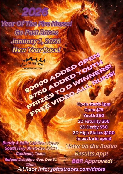 Flyer 1 for Go Fast Races New Years Race
